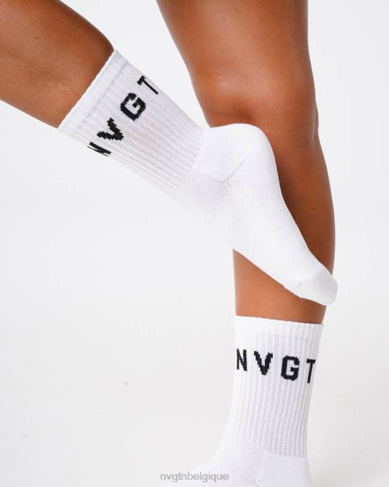0LFV714 blanc aptitude NVGTN femmes chaussettes d'équipage