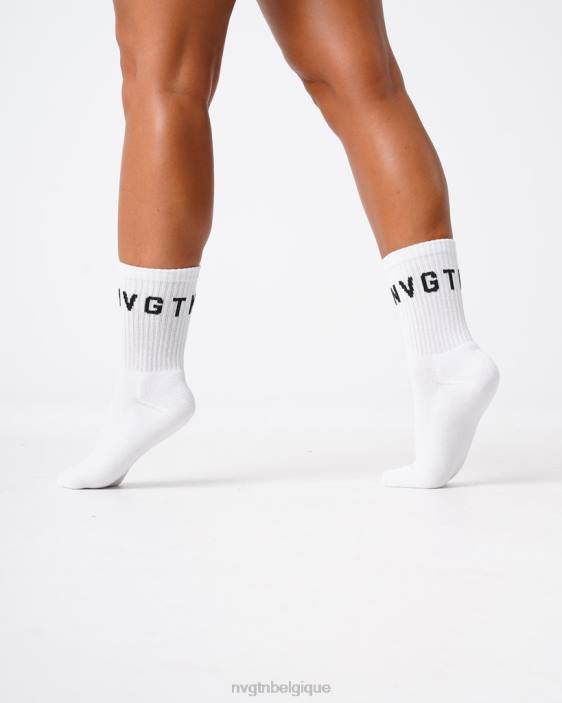 0LFV714 blanc aptitude NVGTN femmes chaussettes d'équipage