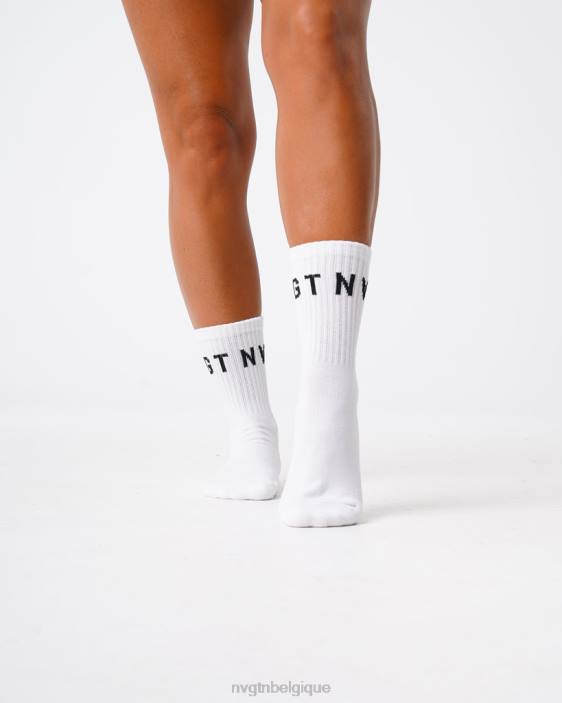 0LFV714 blanc aptitude NVGTN femmes chaussettes d'équipage