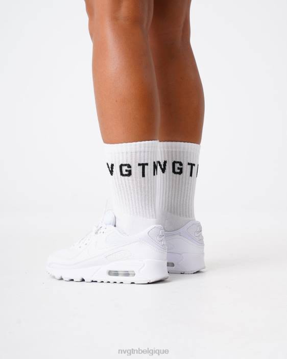 0LFV714 blanc aptitude NVGTN femmes chaussettes d'équipage