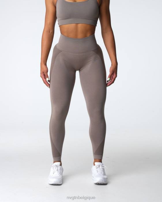 0LFV491 taupe aptitude NVGTN femmes legging sans couture contour 2.0