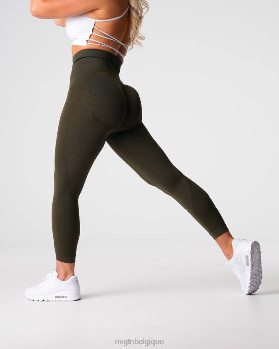 0LFV492 olive aptitude NVGTN femmes legging sans couture contour 2.0