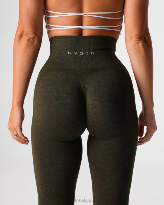 0LFV492 olive aptitude NVGTN femmes legging sans couture contour 2.0