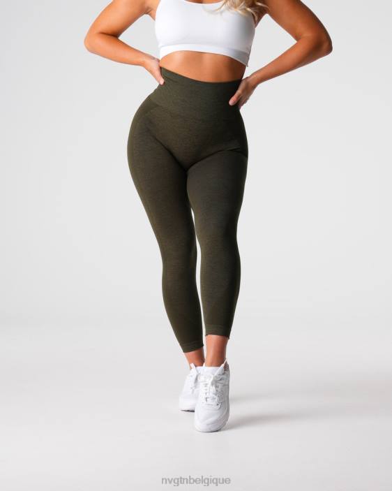 0LFV492 olive aptitude NVGTN femmes legging sans couture contour 2.0