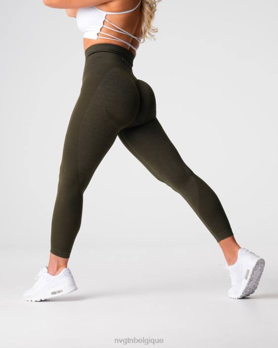 0LFV492 olive aptitude NVGTN femmes legging sans couture contour 2.0