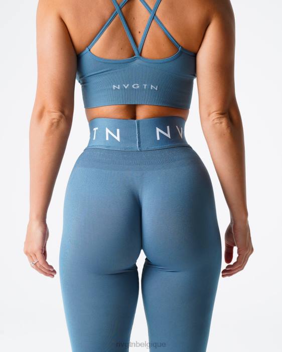 0LFV498 pierre bleue aptitude NVGTN femmes leggings de sport sans couture