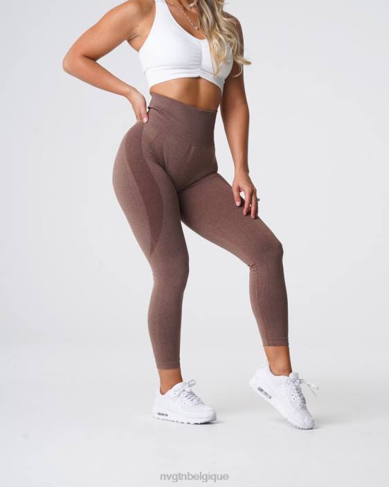 0LFV511 cacao aptitude NVGTN femmes legging contour sans couture