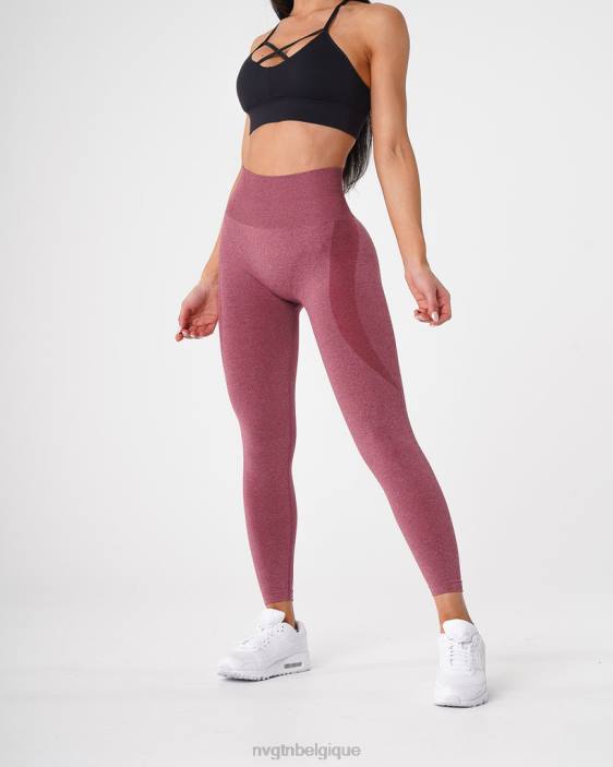 0LFV515 bordeaux aptitude NVGTN femmes legging contour sans couture