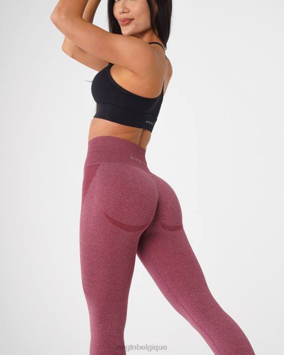0LFV515 bordeaux aptitude NVGTN femmes legging contour sans couture