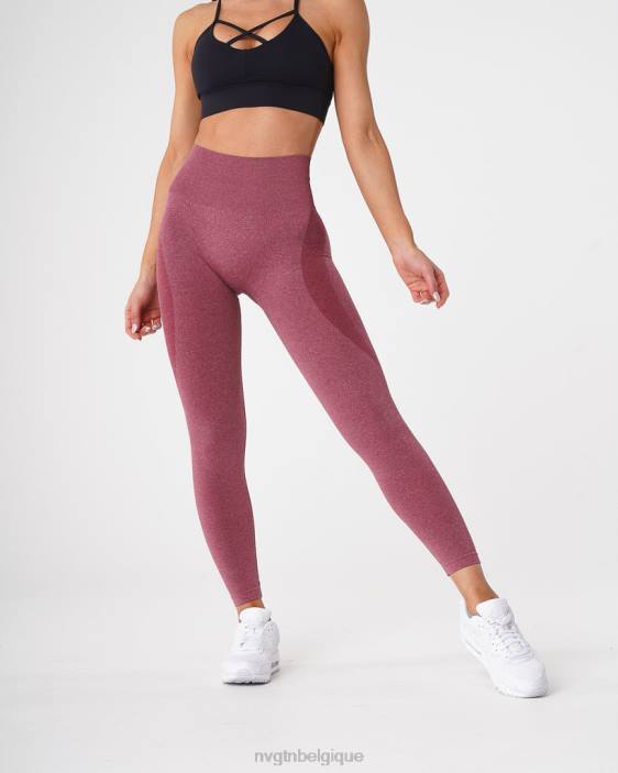 0LFV515 bordeaux aptitude NVGTN femmes legging contour sans couture