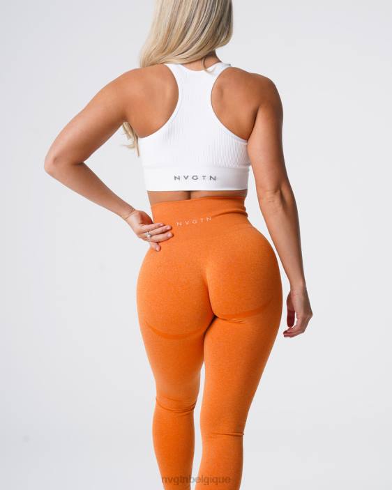 0LFV517 orange brûlée aptitude NVGTN femmes legging contour sans couture