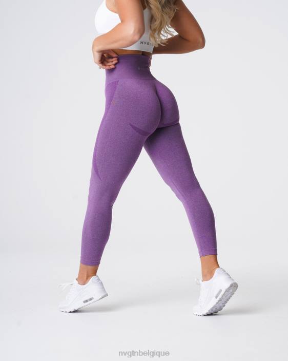 0LFV520 violet aptitude NVGTN femmes legging contour sans couture