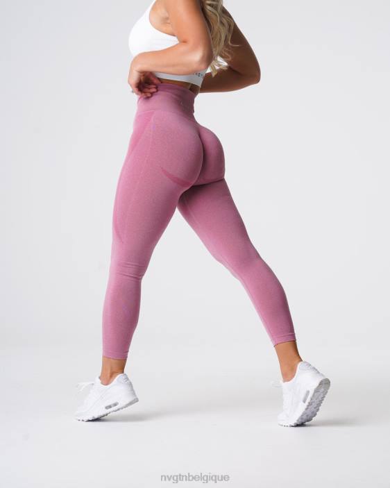 0LFV521 rose pastel aptitude NVGTN femmes legging contour sans couture