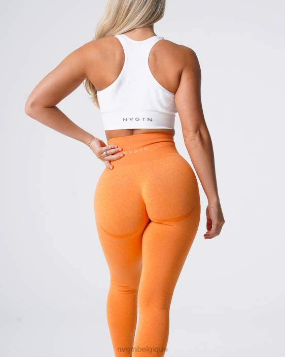 0LFV523 coucher de soleil orange aptitude NVGTN femmes legging contour sans couture