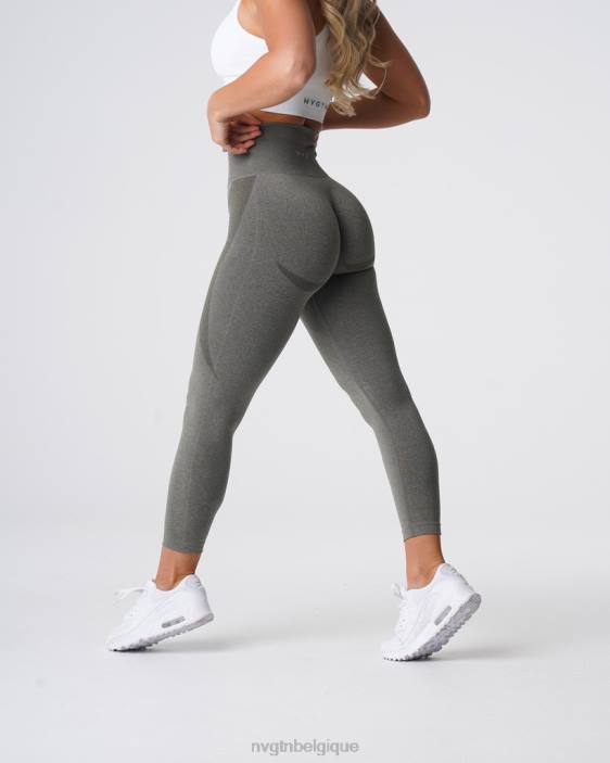 0LFV525 vert kaki aptitude NVGTN femmes legging contour sans couture