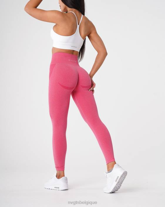 0LFV526 rose vif aptitude NVGTN femmes legging contour sans couture