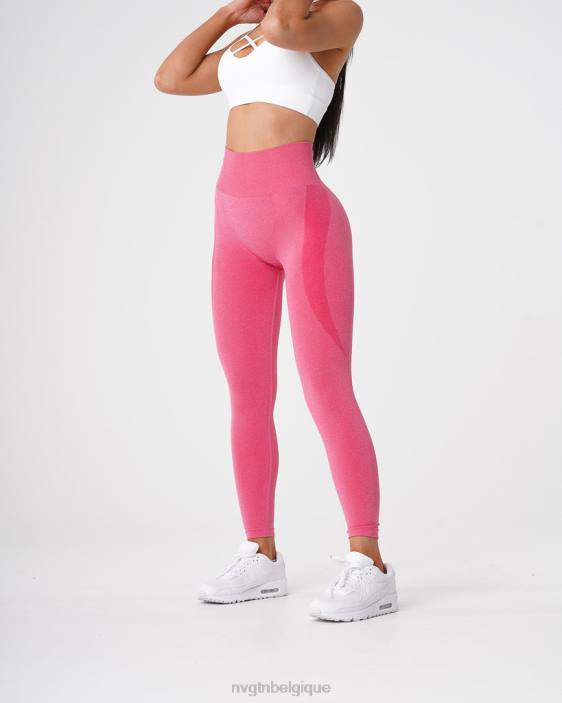 0LFV526 rose vif aptitude NVGTN femmes legging contour sans couture