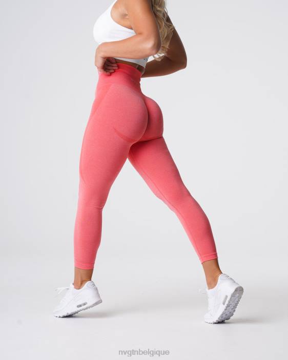 0LFV533 corail aptitude NVGTN femmes legging contour sans couture