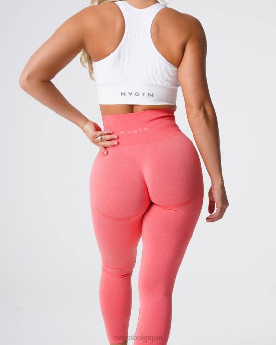 0LFV533 corail aptitude NVGTN femmes legging contour sans couture