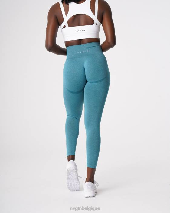 0LFV534 sarcelle aptitude NVGTN femmes legging contour sans couture