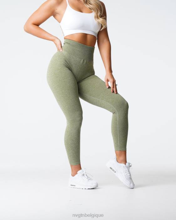0LFV540 prairie aptitude NVGTN femmes legging froissé sans couture