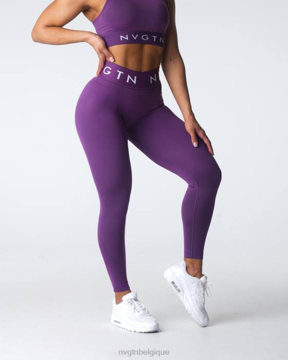 0LFV542 améthyste aptitude NVGTN femmes leggings de sport sans couture