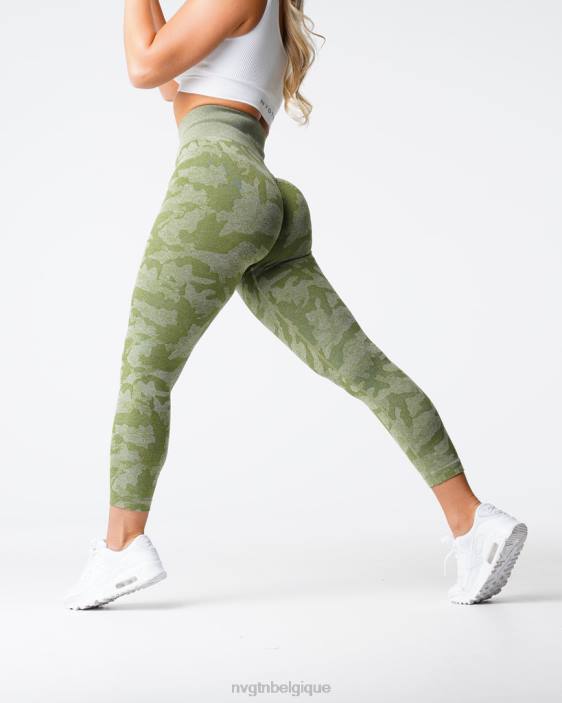 0LFV548 prairie aptitude NVGTN femmes legging camouflage sans couture