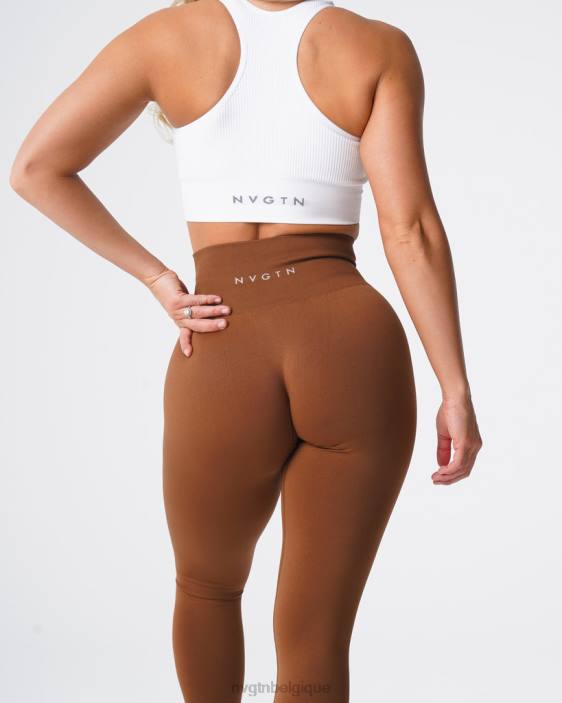 0LFV556 caramel aptitude NVGTN femmes leggings solides sans couture