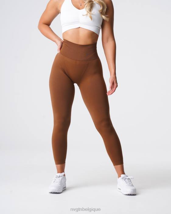 0LFV556 caramel aptitude NVGTN femmes leggings solides sans couture