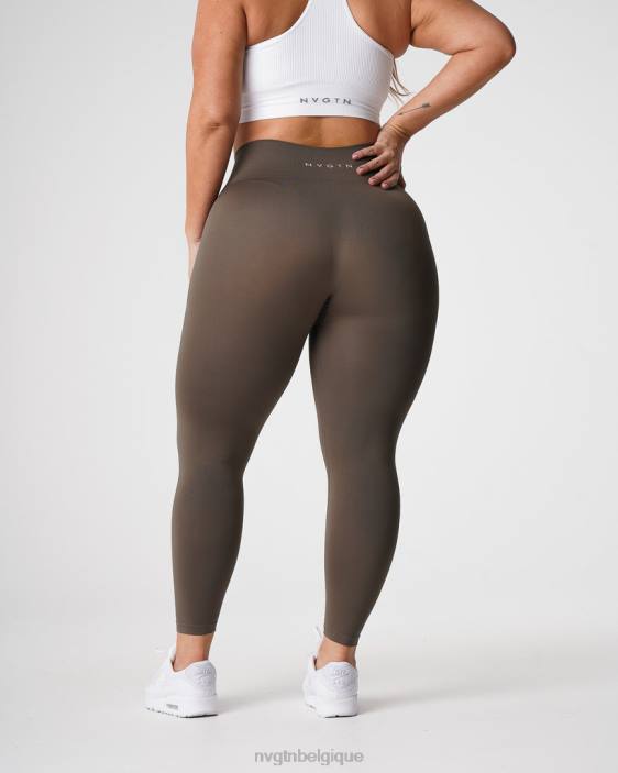 0LFV557 olive aptitude NVGTN femmes leggings solides sans couture