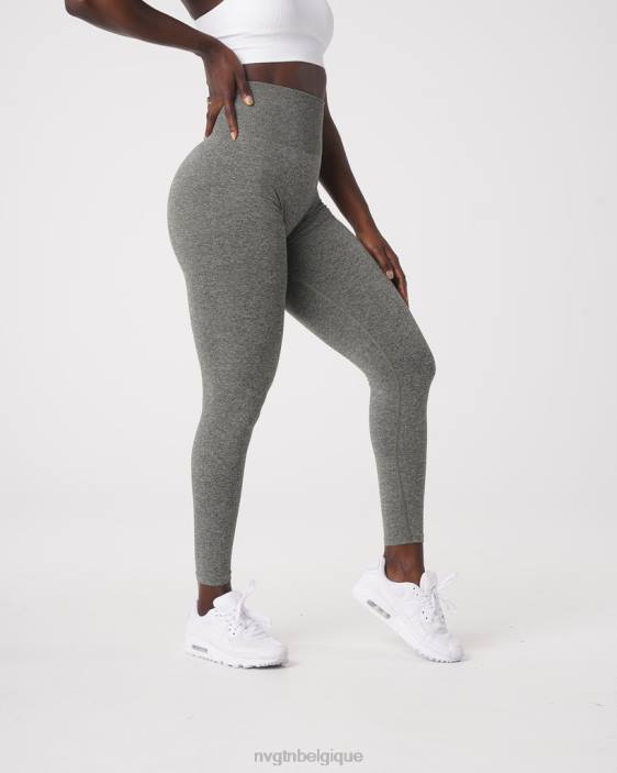 0LFV561 vert kaki aptitude NVGTN femmes legging froissé sans couture