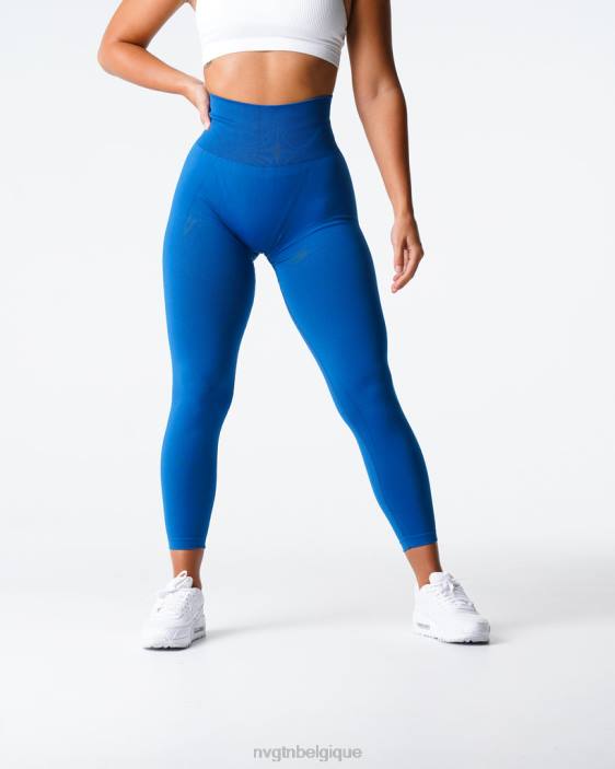 0LFV571 bleu nuit aptitude NVGTN femmes leggings solides sans couture