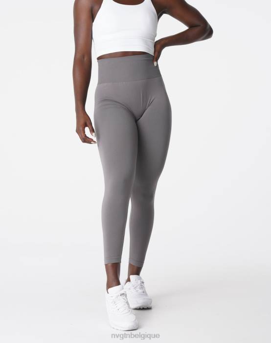 0LFV572 charbon aptitude NVGTN femmes leggings solides sans couture