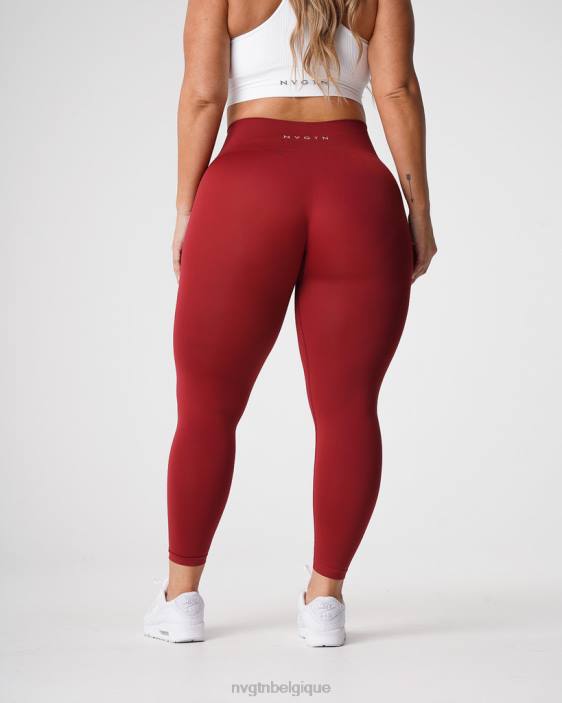 0LFV574 carmin aptitude NVGTN femmes leggings solides sans couture