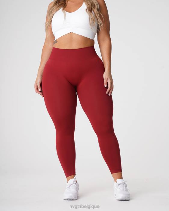 0LFV574 carmin aptitude NVGTN femmes leggings solides sans couture
