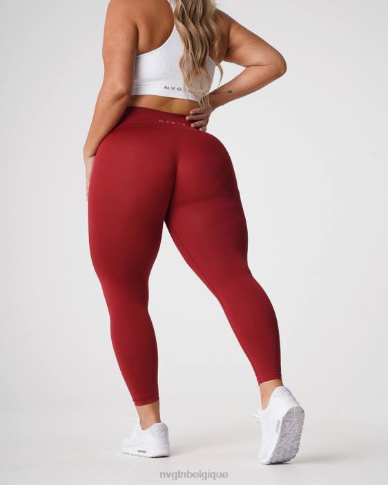 0LFV574 carmin aptitude NVGTN femmes leggings solides sans couture