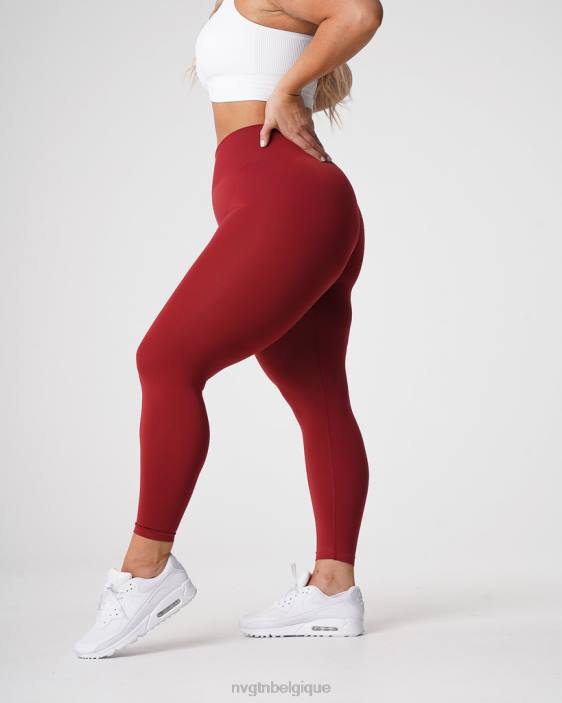 0LFV574 carmin aptitude NVGTN femmes leggings solides sans couture