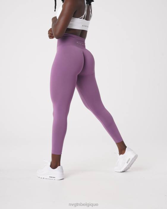 0LFV577 orchidée aptitude NVGTN femmes leggings solides sans couture