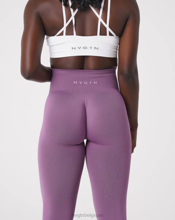 0LFV577 orchidée aptitude NVGTN femmes leggings solides sans couture