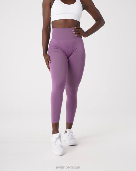 0LFV577 orchidée aptitude NVGTN femmes leggings solides sans couture
