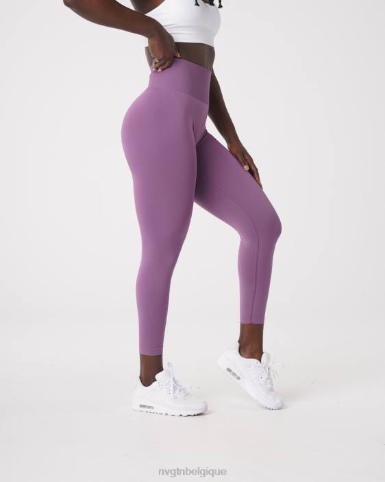 0LFV577 orchidée aptitude NVGTN femmes leggings solides sans couture