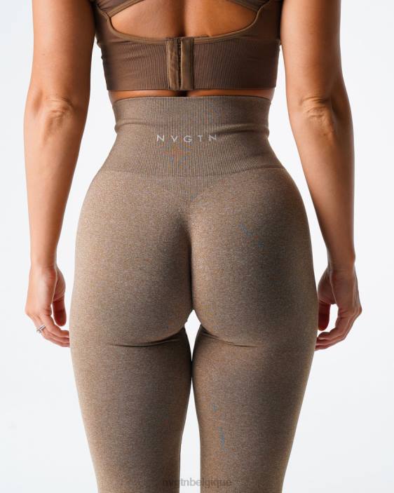 0LFV582 moka aptitude NVGTN femmes jambières sans couture nv