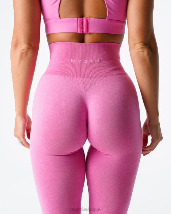 0LFV587 bubble gum rose aptitude NVGTN femmes jambières sans couture nv