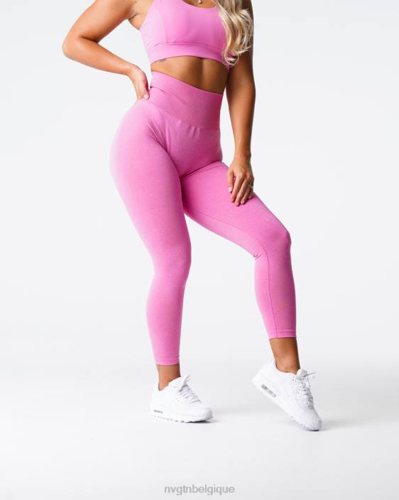0LFV587 bubble gum rose aptitude NVGTN femmes jambières sans couture nv