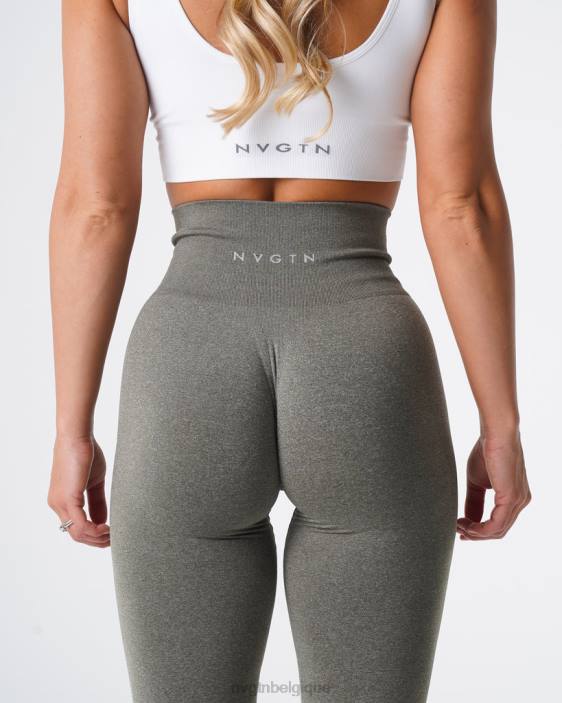 0LFV588 vert kaki aptitude NVGTN femmes jambières sans couture nv