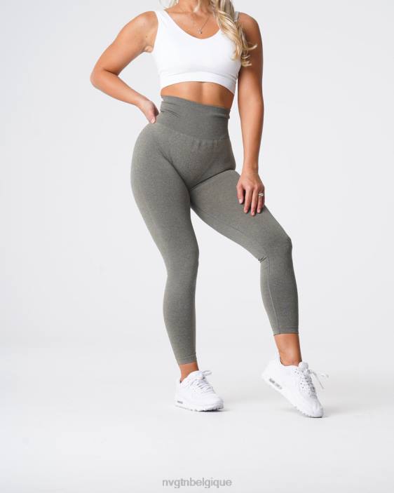0LFV588 vert kaki aptitude NVGTN femmes jambières sans couture nv
