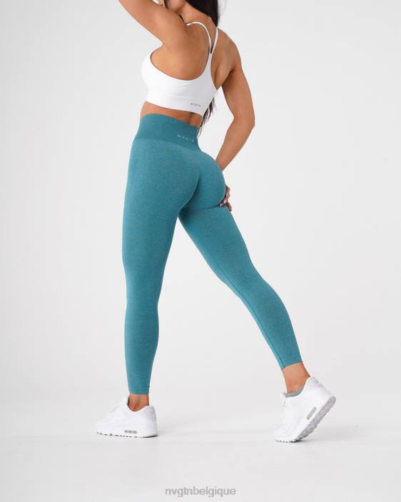 0LFV596 sarcelle aptitude NVGTN femmes jambières sans couture nv