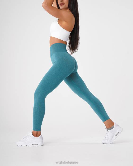 0LFV596 sarcelle aptitude NVGTN femmes jambières sans couture nv