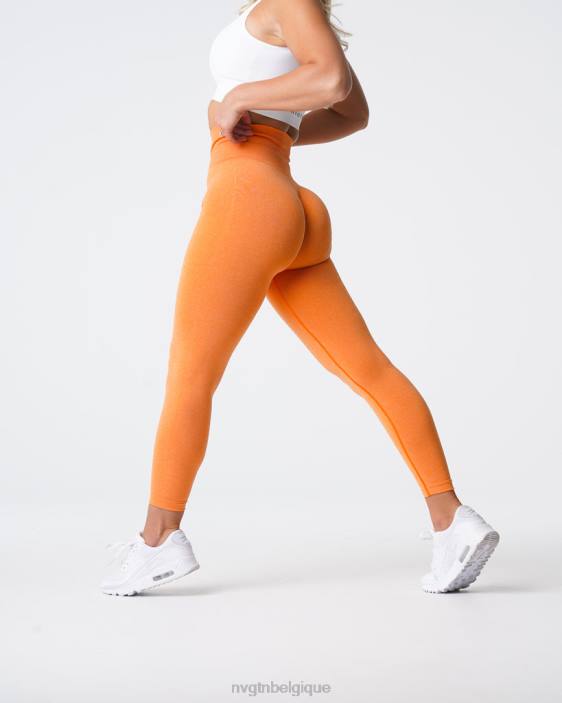 0LFV598 coucher de soleil orange aptitude NVGTN femmes jambières sans couture nv
