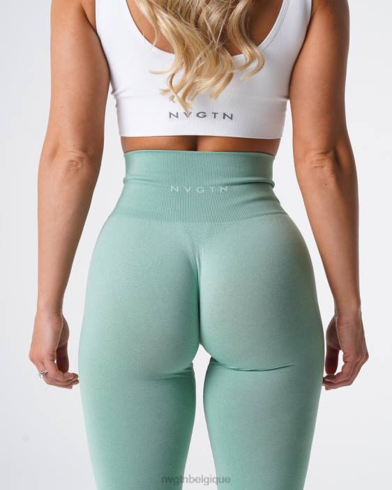 0LFV602 vert sauge aptitude NVGTN femmes jambières sans couture nv